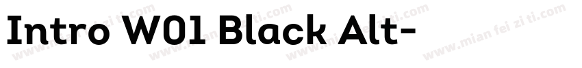 Intro W01 Black Alt字体转换
